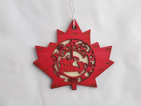 Canada Maple Leaf Ornament by Toy Maker of Lunenburg